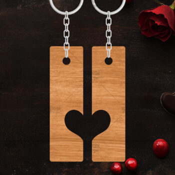 Intra απο ξύλο plywood 3mm-4mm πάχος – Κοπή λέιζερ με μπρελόκ Αγίου Βαλεντίνου Δίασταση  5x5 cm INTRAFABR-114247400 - Image 1