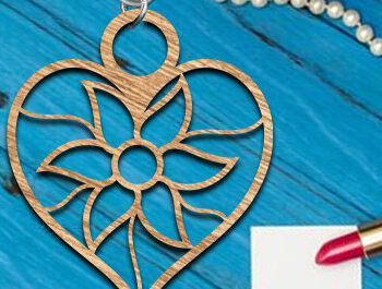 Intra απο ξύλο plywood 3mm-4mm πάχος – Μπρελόκ Valentine Δίασταση  5x5 cm INTRAFABR-86412148 - Image 1