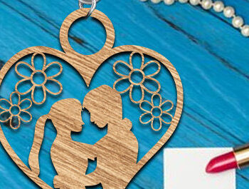 Intra απο ξύλο plywood 3mm-4mm πάχος – Πακέτο με λέιζερ κοπής μπρελόκ Valentine Δίασταση  5x5 cm INTRAFABR-86471935 - Image 10