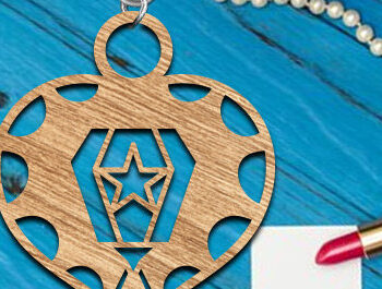 Intra απο ξύλο plywood 3mm-4mm πάχος – Πακέτο με λέιζερ κοπής μπρελόκ Valentine Δίασταση  5x5 cm INTRAFABR-86471935 - Image 9