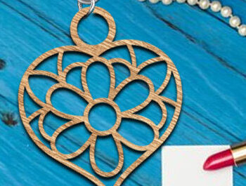 Intra απο ξύλο plywood 3mm-4mm πάχος – Μπρελόκ Valentine Δίασταση  5x5 cm INTRAFABR-86412140 - Image 1