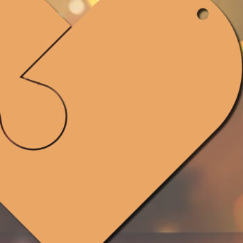 Intra απο ξύλο plywood 3mm-4mm πάχος – Μπρελόκ Αγίου Βαλεντίνου Μπρελόκ με λέιζερ Δίασταση  5x5 cm INTRAFABR-21303241 - Image 1