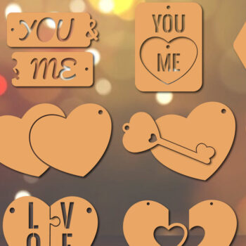 Intra απο ξύλο plywood 3mm-4mm πάχος – Μπρελόκ Βαλεντίνου Πακέτο Μπρελόκ Δίασταση  5x5 cm INTRAFABR-21357553 - Image 1