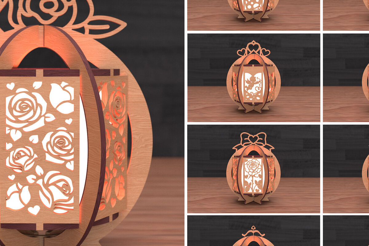 Intra απο ξύλο plywood 3mm-4mm πάχος – Πακέτο κοπής Laser Laser Valentine Δίασταση  20x20 cm INTRAFABR-111861121