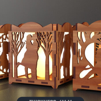 Intra απο ξύλο plywood 3mm-4mm πάχος – Πακέτο κοπής Laser Laser Valentine Δίασταση 20x20 cm INTRAFABR-88639048 - Image 2