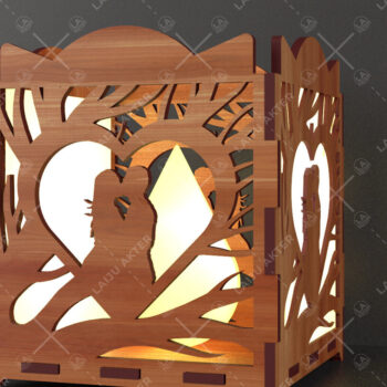 Intra απο ξύλο plywood 3mm-4mm πάχος – Πακέτο κοπής Laser Laser Valentine Δίασταση 20x20 cm INTRAFABR-88639048 - Image 4