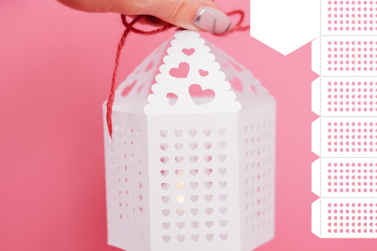 Intra απο ξύλο plywood 3mm-4mm πάχος – Πρότυπο φαναριού Αγίου Βαλεντίνου Δίασταση  20x20 cm INTRAFABR-107460057