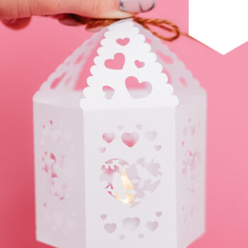 Intra απο ξύλο plywood 3mm-4mm πάχος – Πρότυπο φαναριού Αγίου Βαλεντίνου Δίασταση  20x20 cm INTRAFABR-107459843 - Image 2