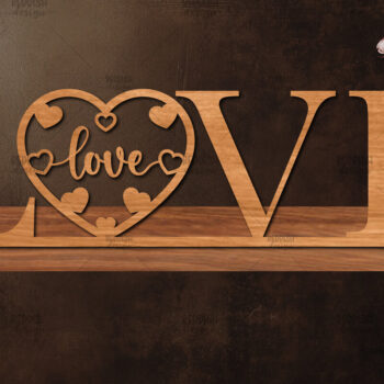 Intra απο ξύλο plywood 3mm-4mm πάχος – Βάση κοπής με λέιζερ Valentine, Valentine Δίασταση  20x20 cm INTRAFABR-114065668 - Image 1