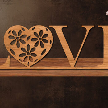 Intra απο ξύλο plywood 3mm-4mm πάχος – Βάση κοπής με λέιζερ Valentine, Valentine Δίασταση  20x20 cm INTRAFABR-114065732 - Image 1