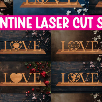 Intra απο ξύλο plywood 3mm-4mm πάχος – Βάση κοπής με λέιζερ Valentine, Valentine Δίασταση  20x20 cm INTRAFABR-114065799 - Image 1