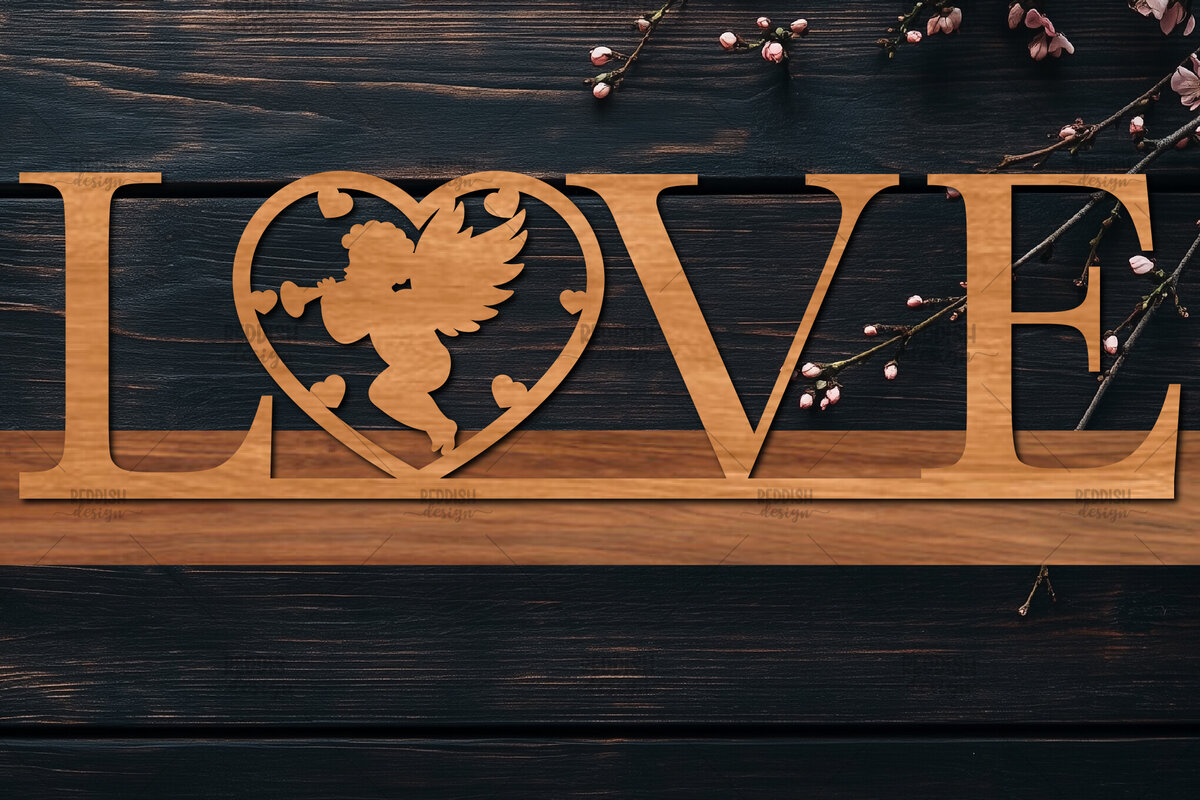 Intra απο ξύλο plywood 3mm-4mm πάχος – Βάση κοπής με λέιζερ Valentine, Valentine Δίασταση  20x20 cm INTRAFABR-114065474