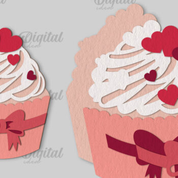 Intra απο ξύλο plywood 3mm-4mm πάχος – Πακέτο PaperCut με κάρτες με στρώσεις Αγίου Βαλεντίνου Δίασταση  20x20 cm INTRAFABR-114202795 - Image 7