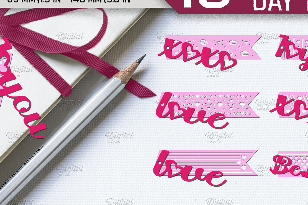 Intra απο ξύλο plywood 3mm-4mm πάχος – Πακέτο χάρτινης κοπής με ετικέτες Αγίου Βαλεντίνου Δίασταση  20x20 cm INTRAFABR-85915004