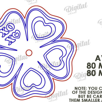 Intra απο ξύλο plywood 3mm-4mm πάχος – Πακέτο λέιζερ Valentine Lollipop Holders Δίασταση  20x20 cm INTRAFABR-111805532 - Image 2