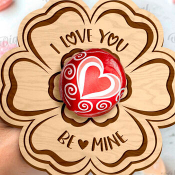 Intra απο ξύλο plywood 3mm-4mm πάχος – Πακέτο λέιζερ Valentine Lollipop Holders Δίασταση  20x20 cm INTRAFABR-111805532 - Image 4