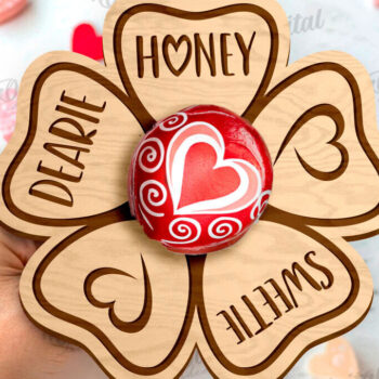 Intra απο ξύλο plywood 3mm-4mm πάχος – Πακέτο λέιζερ Valentine Lollipop Holders Δίασταση  20x20 cm INTRAFABR-111805532 - Image 5