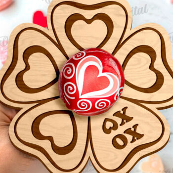 Intra απο ξύλο plywood 3mm-4mm πάχος – Πακέτο λέιζερ Valentine Lollipop Holders Δίασταση  20x20 cm INTRAFABR-111805532 - Image 6
