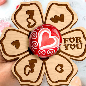 Intra απο ξύλο plywood 3mm-4mm πάχος – Πακέτο λέιζερ Valentine Lollipop Holders Δίασταση  20x20 cm INTRAFABR-111805532 - Image 7