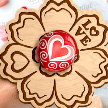 Intra απο ξύλο plywood 3mm-4mm πάχος – Πακέτο λέιζερ Valentine Lollipop Holders Δίασταση  20x20 cm INTRAFABR-111805532 - Image 9