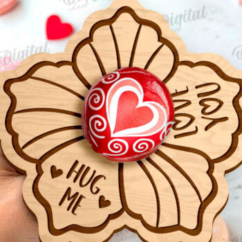 Intra απο ξύλο plywood 3mm-4mm πάχος – Πακέτο λέιζερ Valentine Lollipop Holders Δίασταση  20x20 cm INTRAFABR-111805532 - Image 10