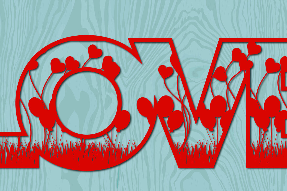 Intra απο ξύλο plywood 3mm-4mm πάχος – Valentine Love Δίασταση  20x20 cm INTRAFABR-22017837