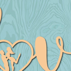 Intra απο ξύλο plywood 3mm-4mm πάχος – Αρχείο Valentine Love Laser/χάρτινο Cut Δίασταση  20x20 cm INTRAFABR-22445321