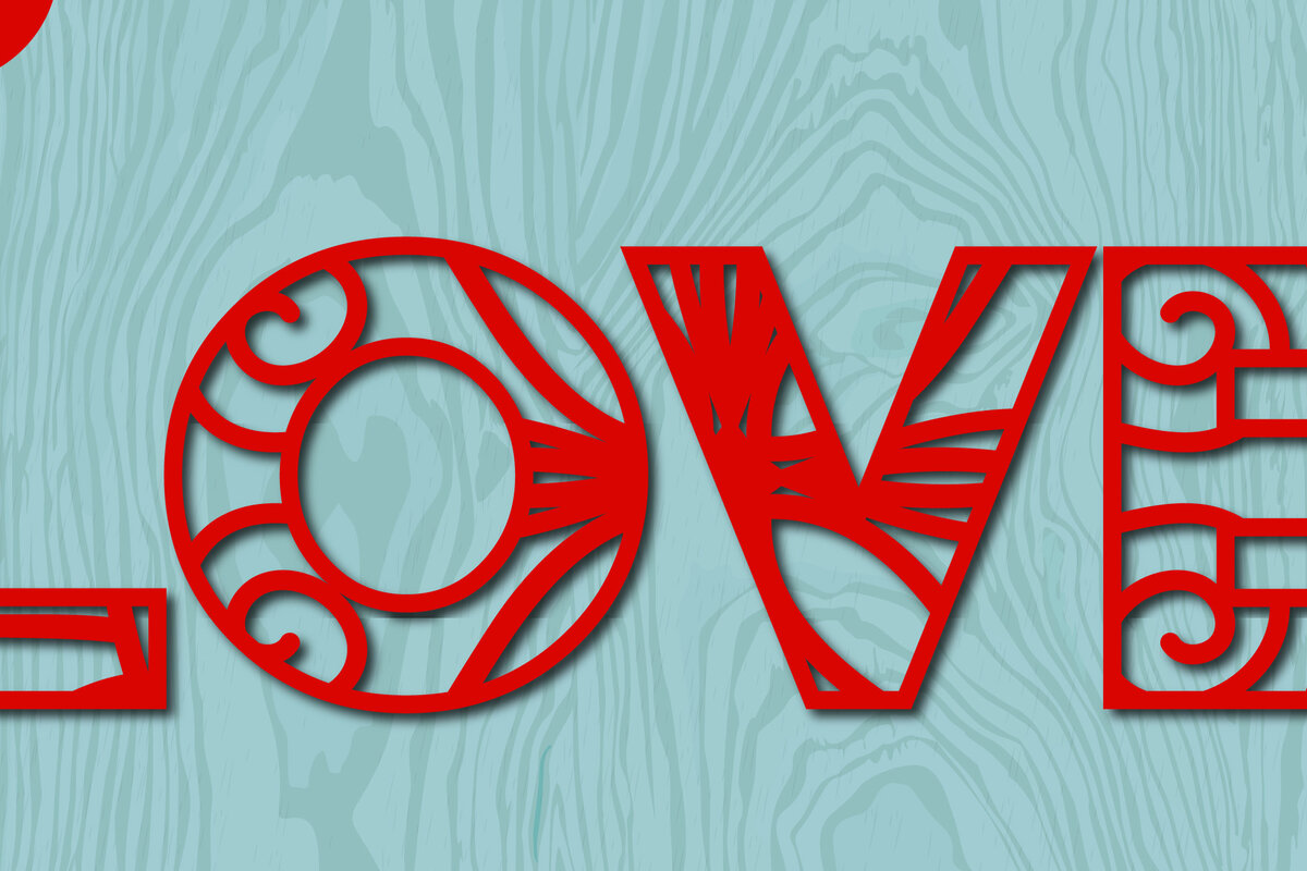 Intra απο ξύλο plywood 3mm-4mm πάχος – Αρχείο Valentine Love Laser/χάρτινο Cut Δίασταση  20x20 cm INTRAFABR-22445569