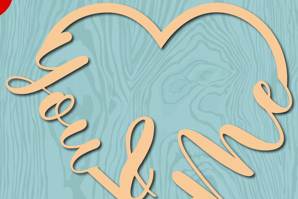 Intra απο ξύλο plywood 3mm-4mm πάχος – Αρχείο Valentine Love Laser/χάρτινο Cut Δίασταση  20x20 cm INTRAFABR-22446747