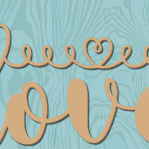 Intra απο ξύλο plywood 3mm-4mm πάχος – Αρχείο Valentine Love Laser/χάρτινο Cut Δίασταση  20x20 cm INTRAFABR-22402613