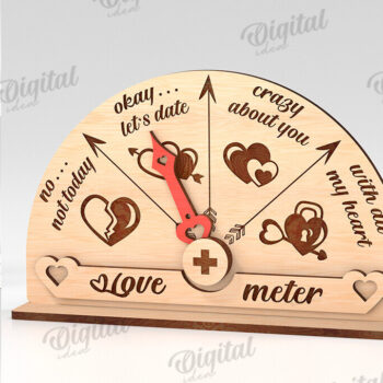 Intra απο ξύλο plywood 3mm-4mm πάχος – Πακέτο κοπής με λέιζερ Valentine Love Meters Δίασταση  20x20 cm INTRAFABR-113332155 - Image 1