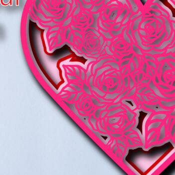 Intra απο ξύλο plywood 3mm-4mm πάχος – Valentine Love Multilayer Δίασταση  20x20 cm INTRAFABR-24155110 - Image 2