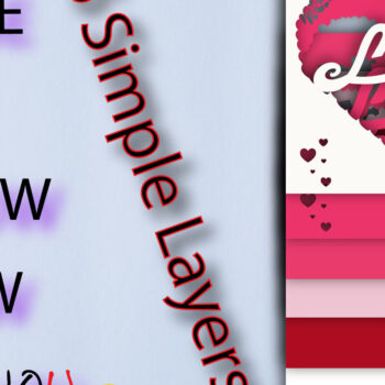 Intra απο ξύλο plywood 3mm-4mm πάχος – Valentine Love Shadow Box Multilayer Δίασταση  20x20 cm INTRAFABR-24059901 - Image 3