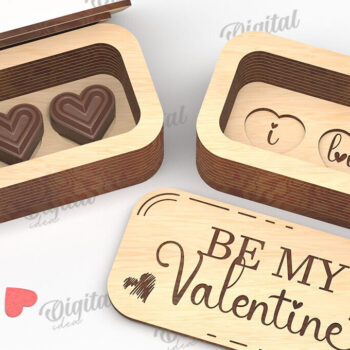 Intra απο ξύλο plywood 3mm-4mm πάχος – Πακέτο Valentine Mini Chocolate Box Δίασταση  20x20 cm INTRAFABR-112022813 - Image 10