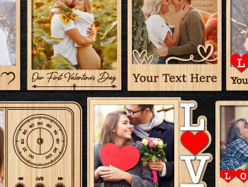 Intra απο ξύλο plywood 3mm-4mm πάχος – Valentine Mini Κορνίζα Κοπή Laser Δίασταση  20x20 cm INTRAFABR-88087047 - Image 1