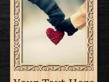 Intra απο ξύλο plywood 3mm-4mm πάχος – Valentine Mini Κορνίζα Κοπή Laser Δίασταση  20x20 cm INTRAFABR-88087047 - Image 4