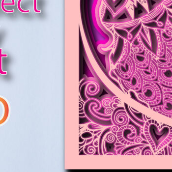 Intra απο ξύλο plywood 3mm-4mm πάχος – Πολυστρωματικό 3D Shadow Box Valentine Δίασταση  20x20 cm INTRAFABR-23815082 - Image 2