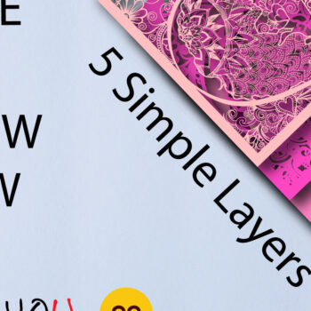 Intra απο ξύλο plywood 3mm-4mm πάχος – Πολυστρωματικό 3D Shadow Box Valentine Δίασταση  20x20 cm INTRAFABR-23815082 - Image 3