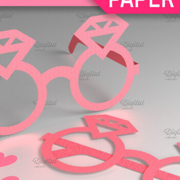 Intra απο ξύλο plywood 3mm-4mm πάχος – Χάρτινα ποτήρια Valentine. Photo Props Δίασταση  20x20 cm INTRAFABR-85137212 - Image 1