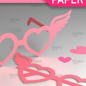 Intra απο ξύλο plywood 3mm-4mm πάχος – Χάρτινα ποτήρια Valentine. Photo Props Δίασταση  20x20 cm INTRAFABR-85137263 - Image 1