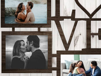 Intra απο ξύλο plywood 3mm-4mm πάχος – Κορνίζα Αγίου Βαλεντίνου Δίασταση  20x20 cm INTRAFABR-89561231 - Image 1