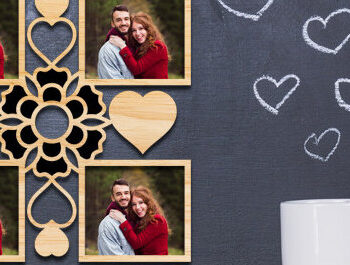 Intra απο ξύλο plywood 3mm-4mm πάχος – Πακέτο αποκοπής με λέιζερ κορνίζας για τον Άγιο Βαλεντίνο Δίασταση  20x20 cm INTRAFABR-88058625 - Image 8