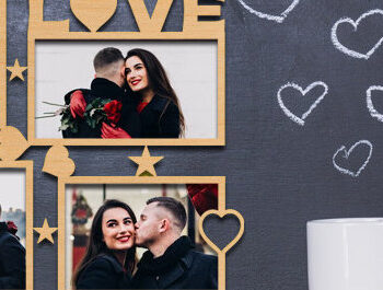 Intra απο ξύλο plywood 3mm-4mm πάχος – Πακέτο αποκοπής με λέιζερ κορνίζας για τον Άγιο Βαλεντίνο Δίασταση  20x20 cm INTRAFABR-88058673 - Image 4