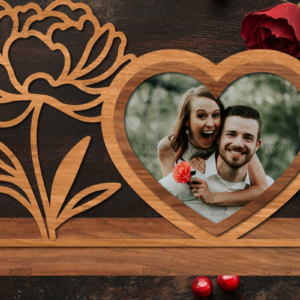 Intra απο ξύλο plywood 3mm-4mm πάχος – Βάση κοπής με λέιζερ κορνίζα Αγίου Βαλεντίνου Δίασταση  20x20 cm INTRAFABR-114358598