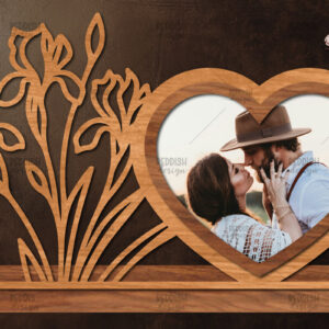 Intra απο ξύλο plywood 3mm-4mm πάχος – Βάση κοπής με λέιζερ κορνίζα Αγίου Βαλεντίνου Δίασταση  20x20 cm INTRAFABR-114358637