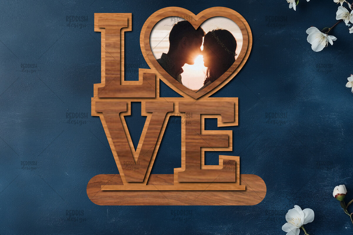 Intra απο ξύλο plywood 3mm-4mm πάχος – Βάση κοπής με λέιζερ κορνίζα Αγίου Βαλεντίνου Δίασταση  20x20 cm INTRAFABR-114358290