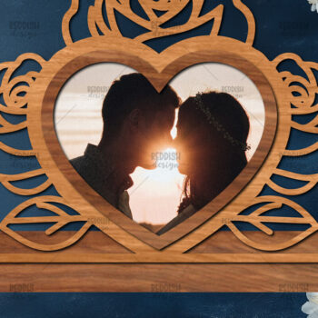 Intra απο ξύλο plywood 3mm-4mm πάχος – Βάση κοπής με λέιζερ κορνίζα Αγίου Βαλεντίνου Δίασταση  20x20 cm INTRAFABR-114358452 - Image 1