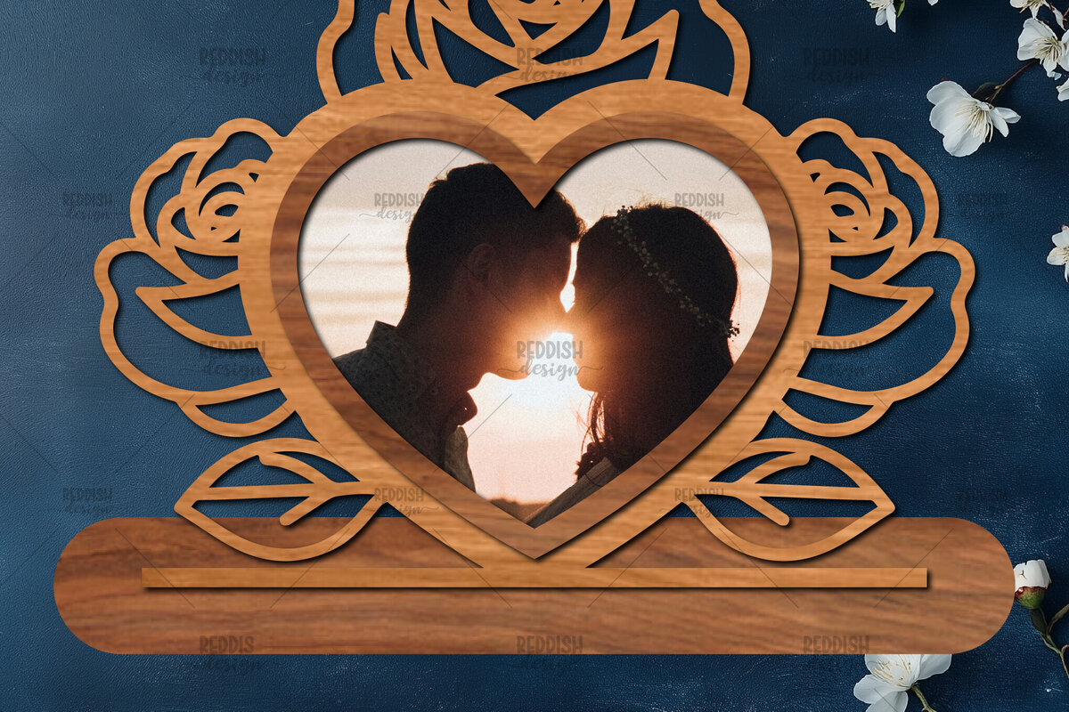 Intra απο ξύλο plywood 3mm-4mm πάχος – Βάση κοπής με λέιζερ κορνίζα Αγίου Βαλεντίνου Δίασταση  20x20 cm INTRAFABR-114358452