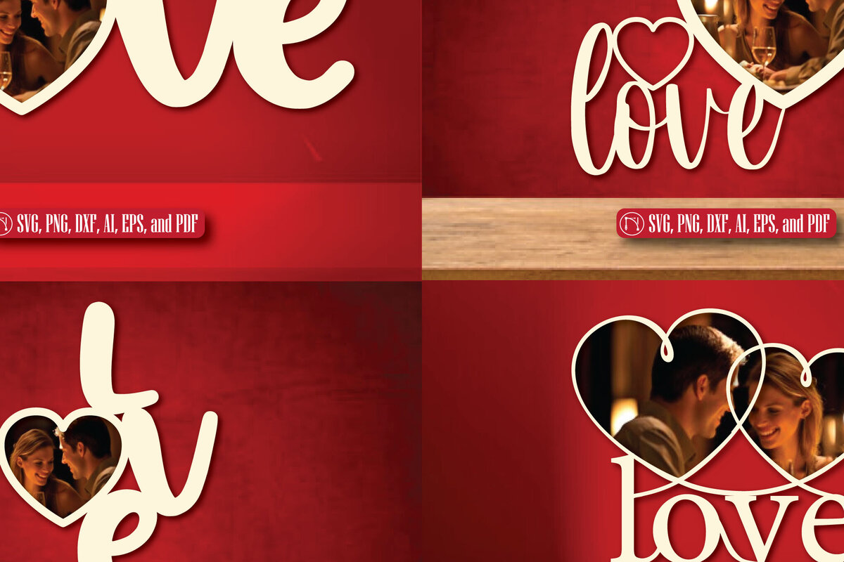 Intra απο ξύλο plywood 3mm-4mm πάχος – Πακέτο Κορνίζας Αγίου Βαλεντίνου Δίασταση  20x20 cm INTRAFABR-86019434