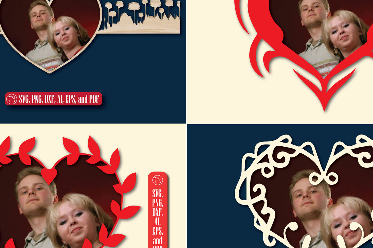 Intra απο ξύλο plywood 3mm-4mm πάχος – Πακέτο Κορνίζας Αγίου Βαλεντίνου Δίασταση  20x20 cm INTRAFABR-86018450